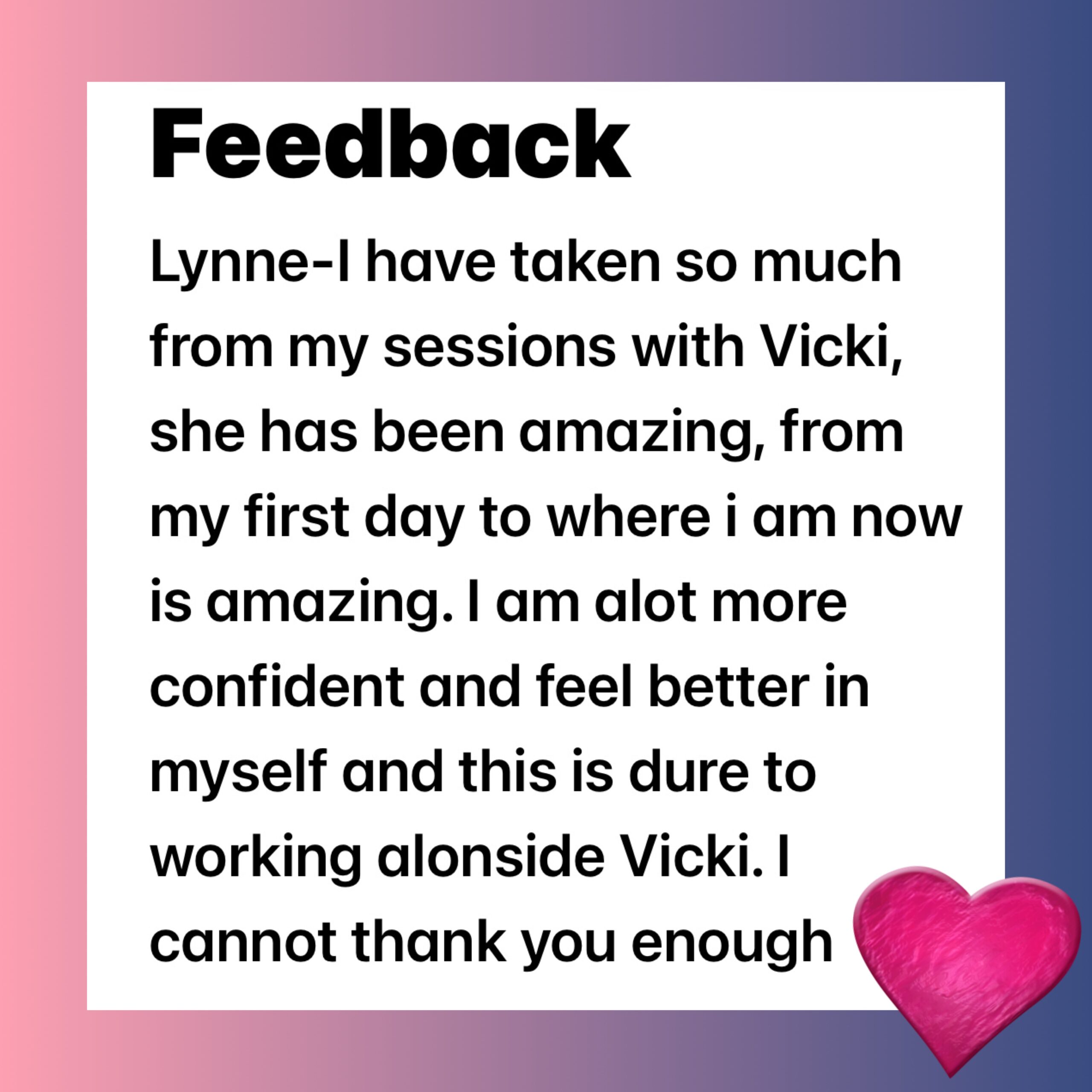 Testimonial - Counselling - Lynne